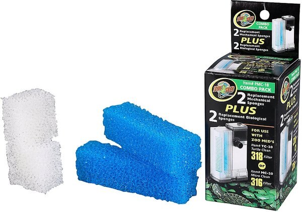 Zoo Med Mechanical & Bio Replacement Sponge, 2 count