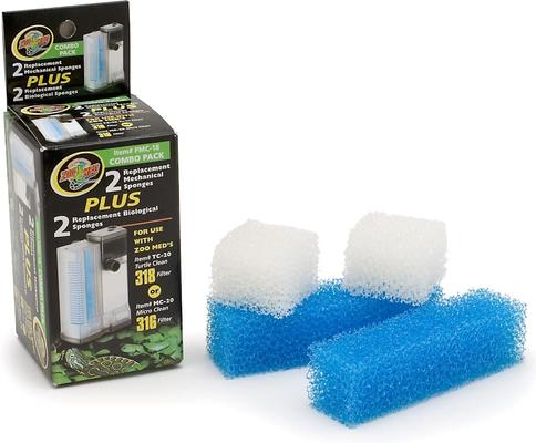 Show full view: Zoo Med Mechanical & Bio Replacement Sponge, 2 count slide 3 of 4