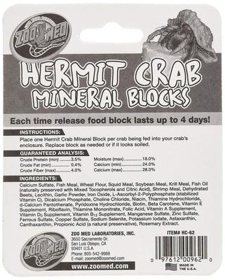 Show full view: Zoo Med Mineral Block Hermit Crab Supplement, 3 count slide 2 of 5