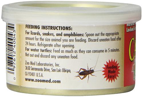 Show full view: Zoo Med Mini Can O' Crickets Reptile & Bird Food, 1.2-oz can slide 2 of 7