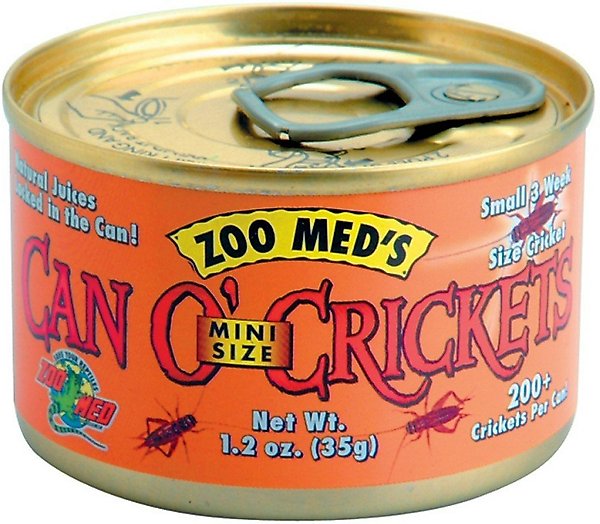 Show full view: Zoo Med Mini Can O' Crickets Reptile & Bird Food, 1.2-oz can slide 6 of 7