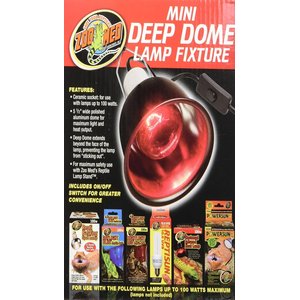 Zoo Med Mini Deep Dome Lamp Fixture