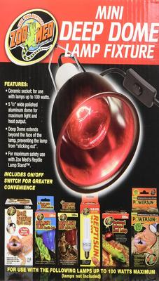 Show full view: Zoo Med Mini Deep Dome Lamp Fixture slide 6 of 10