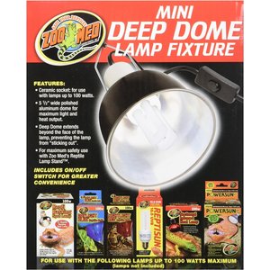 Zoo Med Mini Deep Dome Lamp Fixture