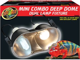 Zoo Med Mini Deep Dome Dual Lamp Fixture