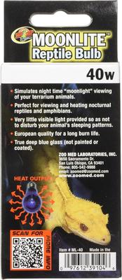 Show full view: Zoo Med Moonlite Reptile Bulb, 40 W slide 3 of 4