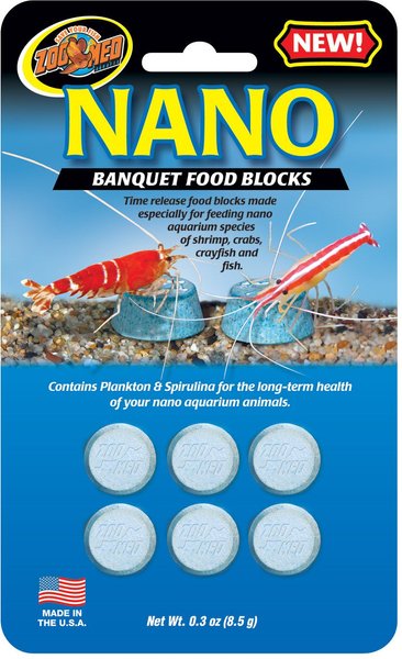 Zoo Med Nano Banquet Food Blocks, 6 count