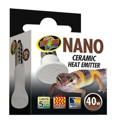 Show full view: Zoo Med Nano Ceramic Heat Emitter Reptile Heater, Silver, 40W slide 1 of 9