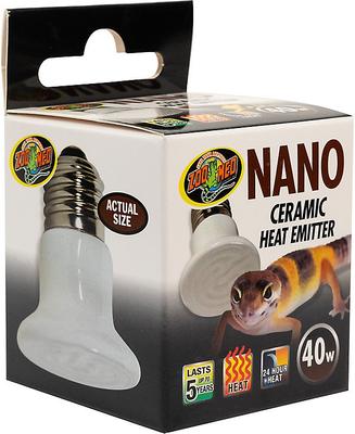 Show full view: Zoo Med Nano Ceramic Heat Emitter Reptile Heater, Silver, 40W slide 8 of 9