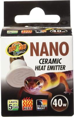 Show full view: Zoo Med Nano Ceramic Heat Emitter Reptile Heater, Silver, 40W slide 4 of 9