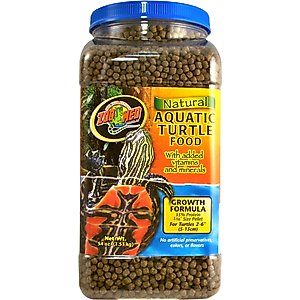 Zoo Med Natural Aquatic Growth Formula Turtle Food, 54-oz bag