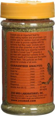 Show full view: Zoo Med Natural Cricket Care Reptile Food, 1.75-oz pouch slide 3 of 3