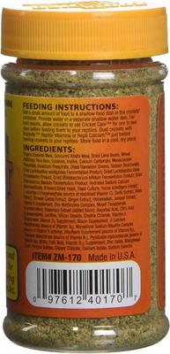 Show full view: Zoo Med Natural Cricket Care Reptile Food, 1.75-oz pouch slide 2 of 3