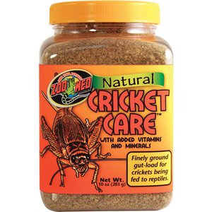 Zoo Med Natural Cricket Care Reptile Food, 10-oz pouch