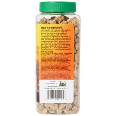 Show full view: Zoo Med Natural Forest Tortoise Food, 15-oz jar slide 2 of 7