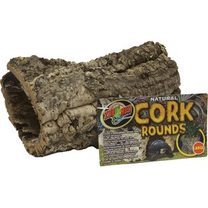 Zoo Med Natural Cork Bark Round Reptile Wood, Large