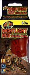 Zoo Med Nightlight Red Reptile Terrarium Bulb, 60-watt