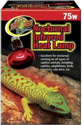 Zoo Med Nocturnal Infrared Reptile Heat Lamp, 75-Watt