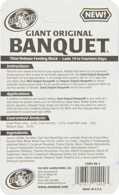 Show full view: Zoo Med Original Banquet Block, Giant, 1 count slide 2 of 4