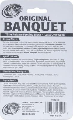 Show full view: Zoo Med Original Banquet Time Release Fish Feeding Block slide 2 of 4