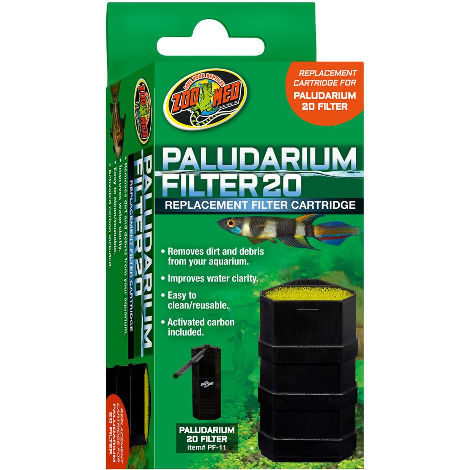 Zoo Med Paludarium Filter Replacement Cartridge, 20-gal