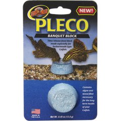 Zoo Med Pleco Banquet Block Fish Food, .45-oz