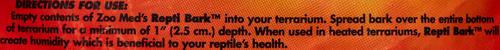 Show full view: Zoo Med Premium Repti Bark Natural Fir Reptile Bedding, 4-qt bag slide 5 of 9