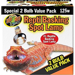 Zoo Med Repti Basking Reptile Spot Lamp, 125-watt, 2 count