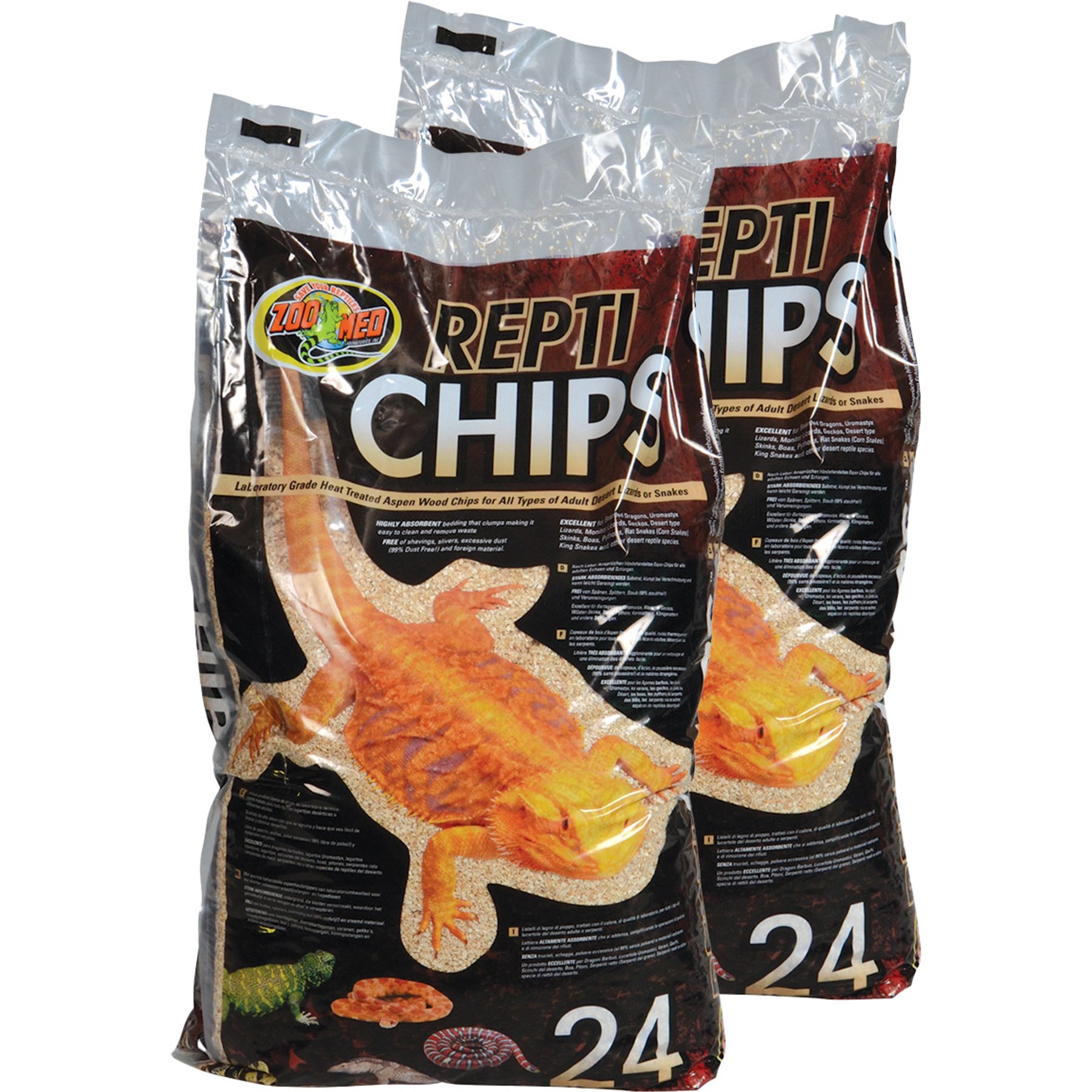 Zoo Med Repti Chips Reptile Substrate, 48-qt bundle