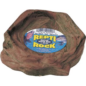 Zoo Med Repti Rock Reptile Water Dish, Color Varies, Small