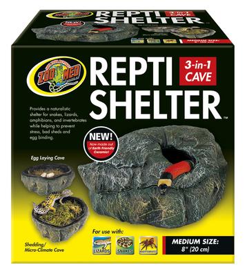 Show full view: Zoo Med Repti Shelter 3-in-1 Cave Reptile Hideout, Medium slide 1 of 5