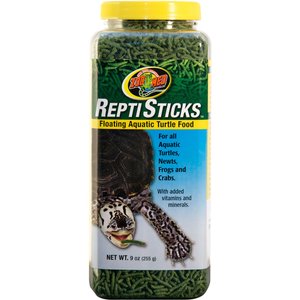 Zoo Med ReptiSticks Floating Aquatic Turtle Food, 9-oz jar