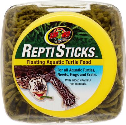 Show full view: Zoo Med ReptiSticks Floating Aquatic Turtle Food, 9-oz jar slide 5 of 6