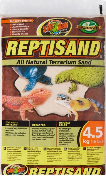 Show full view: Zoo Med ReptiSand Reptile Sand, Desert White, 10-lb bag slide 1 of 5
