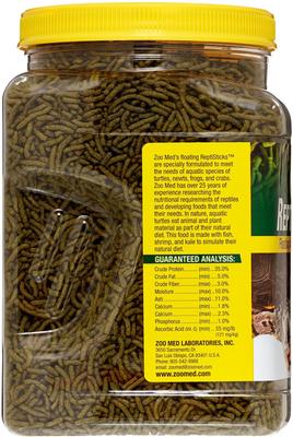 Show full view: Zoo Med ReptiSticks Floating Aquatic Turtle Food, 1.2-lb bag slide 4 of 6