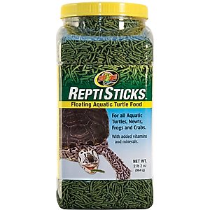 Zoo Med ReptiSticks Floating Aquatic Turtle Food, 2.2-lb