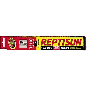 Zoo Med ReptiSun 10.0 T5-HO UVB Fluorescent Reptile Lamp, 15 x 12-in