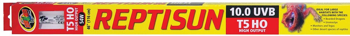 Zoo Med ReptiSun 10.0 T5-HO UVB Fluorescent Reptile Lamp