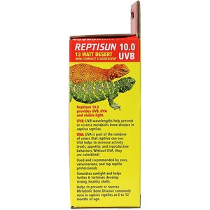 Zoo Med ReptiSun 10.0 UVB Compact Fluorescent Reptile Lamp, 13-Watt