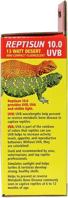 Show full view: Zoo Med ReptiSun 10.0 UVB Compact Fluorescent Reptile Lamp, 13-Watt slide 6 of 11