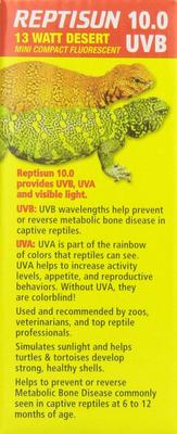 Show full view: Zoo Med ReptiSun 10.0 UVB Compact Fluorescent Reptile Lamp, 13-Watt slide 4 of 11