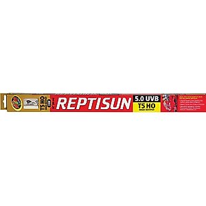 Zoo Med ReptiSun 5.0 T5-HO UVB Fluorescent Reptile Lamp, 24 x 22-in