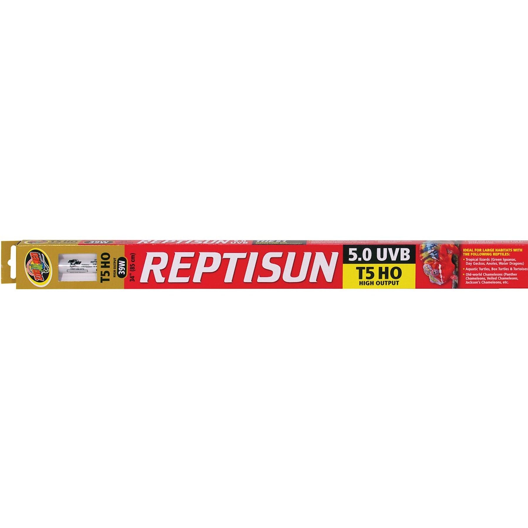 Zoo Med ReptiSun 5.0 T5-HO UVB Fluorescent Reptile Lamp, 34-in, 39-watt