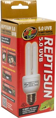Show full view: Zoo Med ReptiSun 5.0 UVB Compact Fluorescent Reptile Lamp, 13-Watt slide 8 of 11