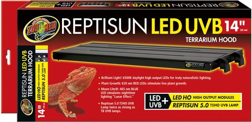 Show full view: Zoo Med ReptiSun LED UVB Terrarium Hood, 14-in slide 2 of 3
