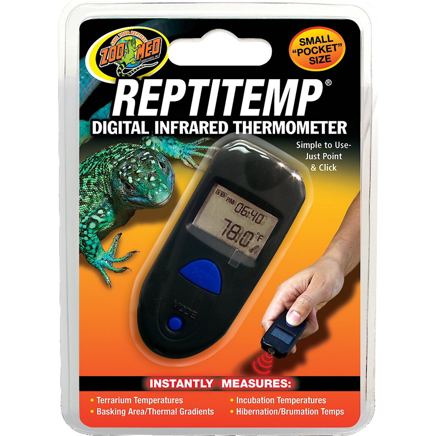 ZOO MED ReptiTemp Digital Infrared Thermometer - Chewy.com