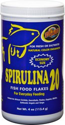 Zoo Med Spirulina 20 Fish Food, 4-oz bottle