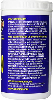 Show full view: Zoo Med Spirulina 20 Fish Food, 4-oz bottle slide 2 of 5