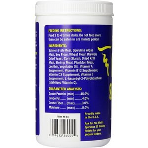 Zoo Med Spirulina 20 Fish Food, 4-oz bottle