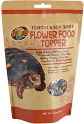 Zoo Med Tortoise & Box Turtle Flower Food Topper, 1.4-oz pouch